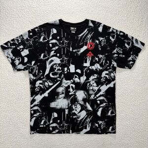 Star Wars Darth Vader All Over Graphic Shirt Men's M Black Empire Streetwear